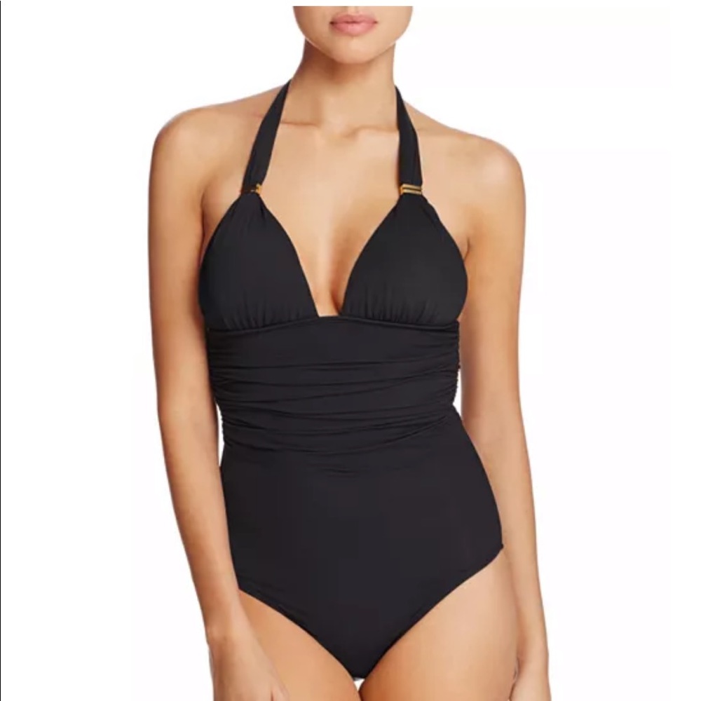 ViX
Bia Ruched Halter One Piece Swimsuit